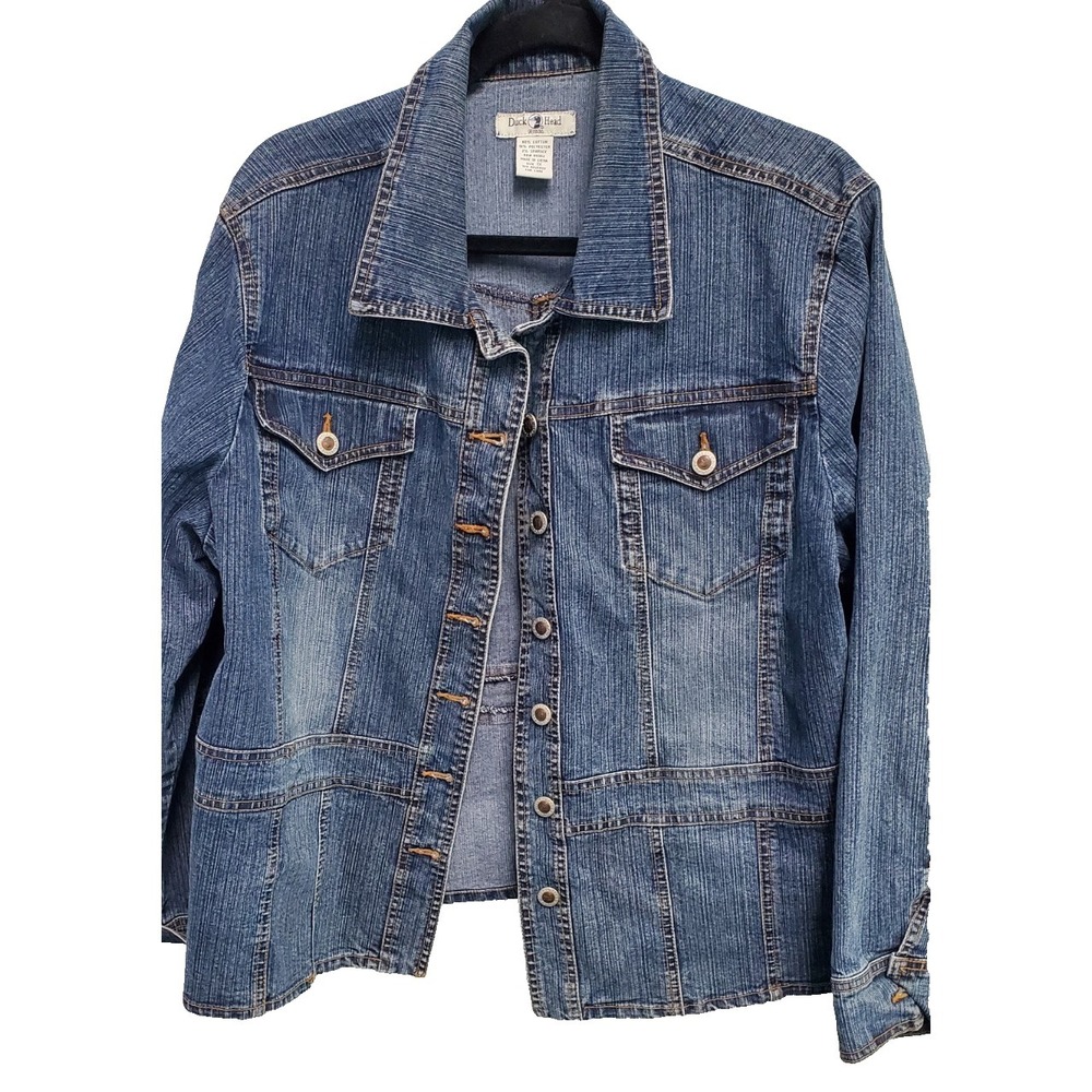 Duck Head Jeans‎ Co. Women's Blue Denim Short Jacket Size: 1X VTG
